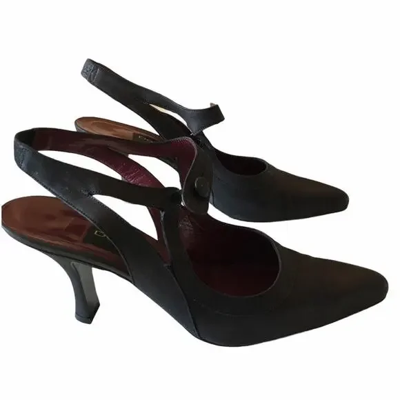 Donna Karan Astral Bronze Pump Pointed Toe 9 EUC